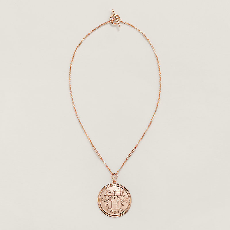 HERMES ネックレス Ex-Libris pendant, small model 直営店包装 HERMES】Ex-Libris pendant, small model (HERMES/ネックレス